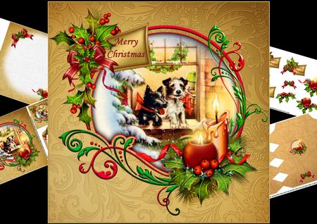 8x8 Scottie Dog Christmas Mini Kit