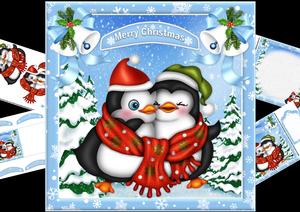 8x8 Cute Penguin Couple Mini Kit