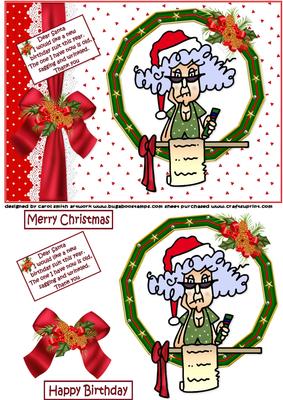 Stella Writes to Santa Quick Card