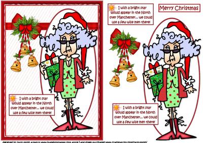 Stella Needs a Few Wise Men in Manchester Quick Card