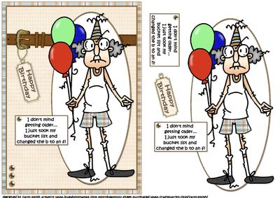 Gus and His Bucket List Quick Card