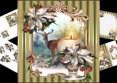 8x8 Festival of Joy Christmas with Candle Mini Kit