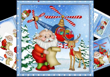 8x8 Santa Has a Helicopter Mini Kit