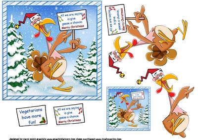 The Singing Christmas Turkey Choice of Captions
