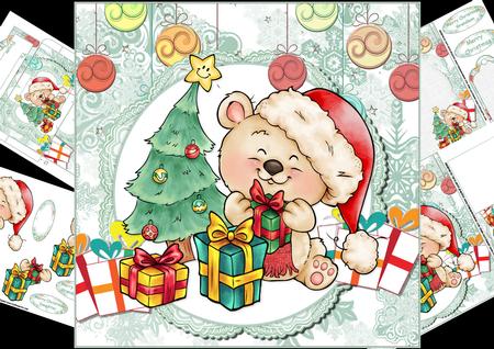 8x8 I Wonder What's in Here Baby's Christmas Mini Kit