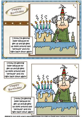 Gus Knows He's Getting Older Quick Card