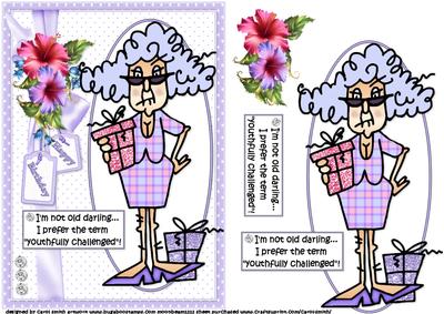 Stella is Youthfully Challenged Quick Card