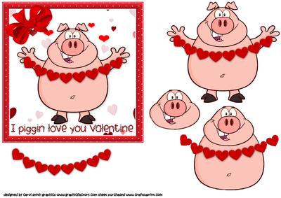 I Piggin Love You Valentine