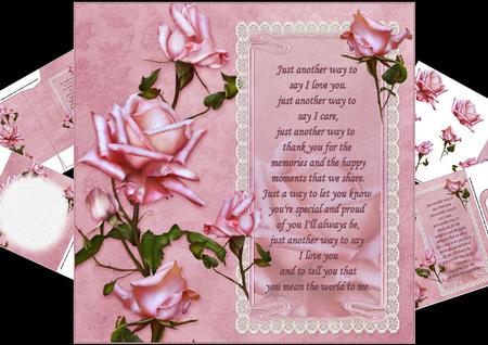 8x8 Verse for My Love with Roses Mini Kit