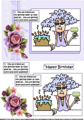 Stella Has an Awesome Friend Quick Card