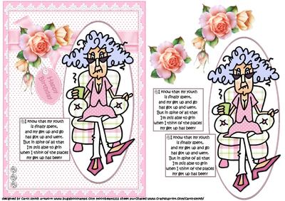 Stella Thinks About Her Youth Quick Card