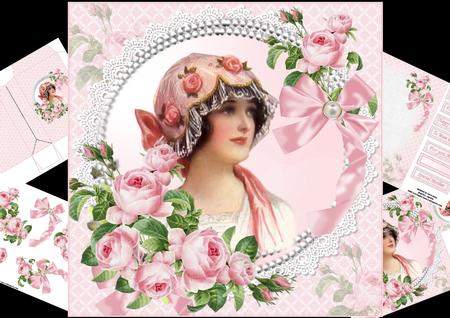 8x8 Vintage Mother with Flowers Mini Kit