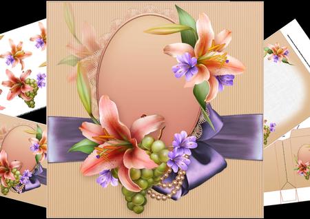 8x8 Downton Lilies No Verse Mini Kit