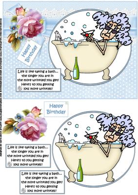 Stella Life is Like Taking a Bath Quick Card