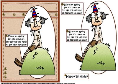 Gus Don't Let Ageing Get You Down Quick Card