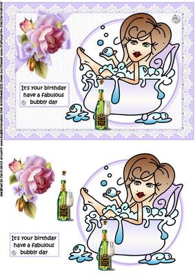 Dottie Has a Bubbly Birthday Quick Card