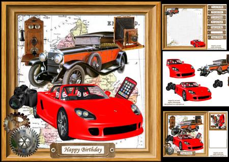 8x8 Vintage Meets Modern for the Men Mini Kit
