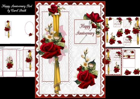 Happy Anniversary Red Velvet Roses 1