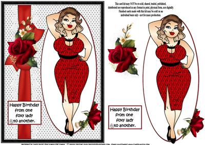 From One Foxy Lady to Another Quick Card
