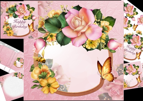 8x8 Mamas roses choice of toppers mini kit