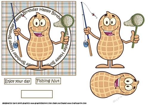 birthday fishing nut