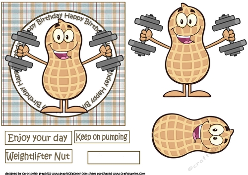 Weightlifter nut birthday