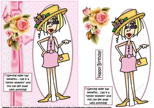 J,J. likes her senior moment quick card