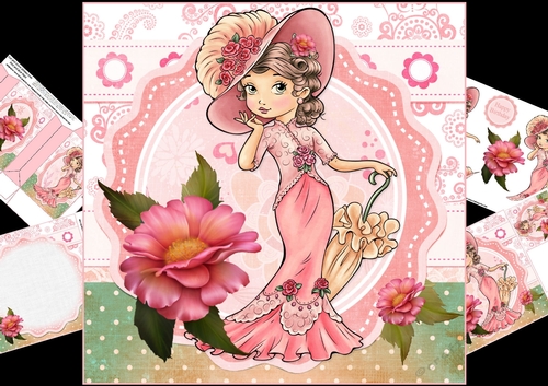 8x8 beautiful young lady mini kit