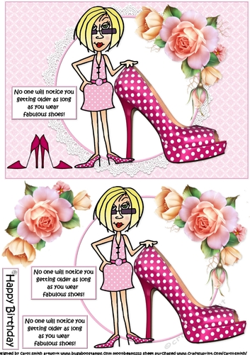 J.J. wears fabulous shoes quick card