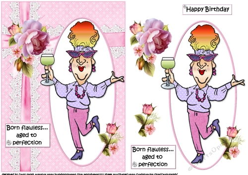 Edna aged to perfection quick card