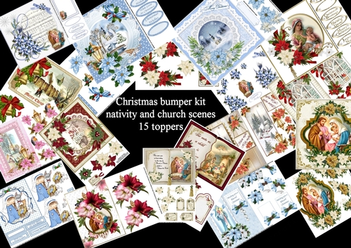 super bumper kit Christmas nativity and church scenes