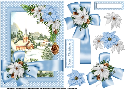 Ribbon wrap Christmas church 