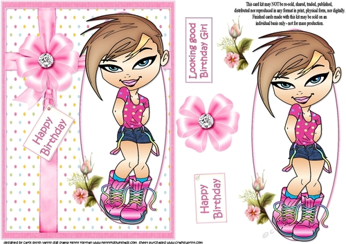 Teen Diva looking good version 2 quick card