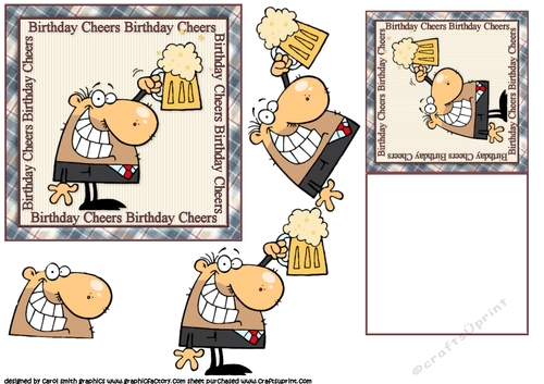 Birthday cheers one for the men