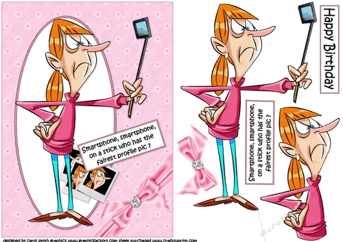 Teen with selfie stick 