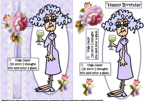 Stella and the yoga class quick card