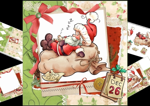 8x8 Santa on his rest day mini kit
