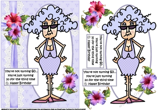 Stella about turning 60 quick card