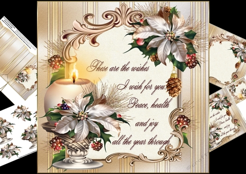 8x8 festival of joy with Christmas verse mini kit