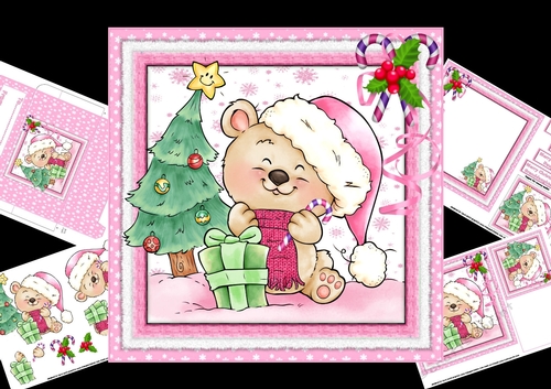 7x7 Christmas for the little ones girl mini kit