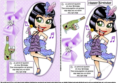 Frieda says caution on your birthday quick card