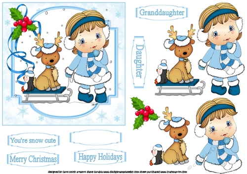 Your so cute Christmas daughter/granddaughter