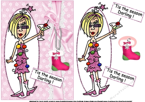 J.J Tis the season darling quick card
