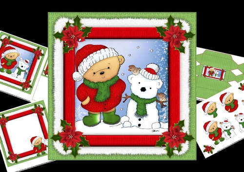 7x7 Ted and his snow-ted friend mini kit