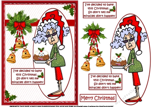 Stella and her Christmas miracle quick card