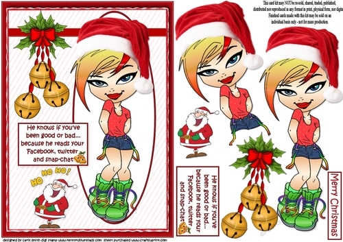 Teen Diva and Santa 