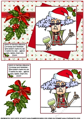 Stellas fabulous Christmas quick card