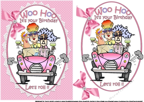 Stella and friends are ready to roll quick card
