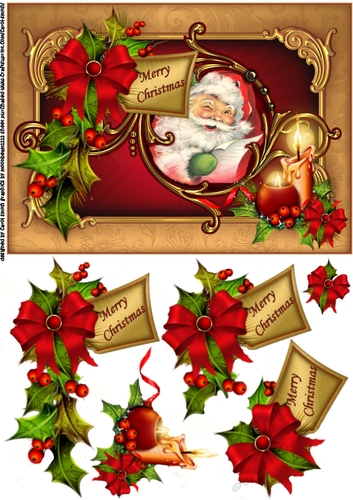 Merry Christmas laughing Santa