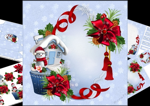 8x8 cupcake Christmas 2 mini kit